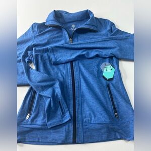 NWT - Lularoe Small Bold Blue Zip-Up Athletic Jacket
